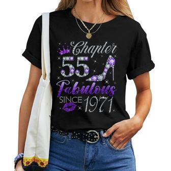 Chapter 55 Fabulous Since 1971 55 Years Old Lady Girls Women T-shirt - Thegiftio UK