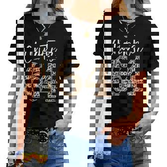 Chapter 64 Leopard For 64Th Birthday And Women Women T-shirt | Mazezy