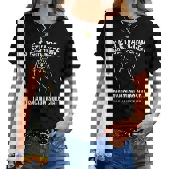 Chat Humour Pour Les Mamans De Chatsaccinés T-shirt femme - Cadeauxyz