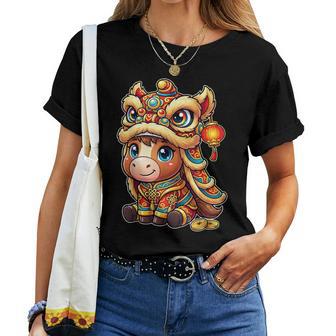 Chinese New Year 2026 Outfits Boys Girls Year Of The Horse Women T-shirt | Mazezy