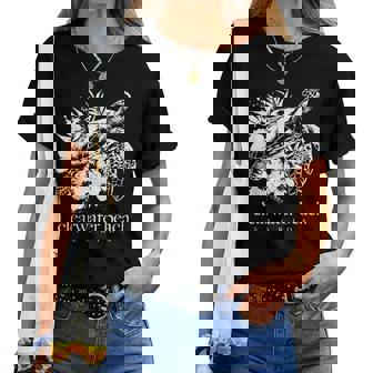 Clearwater Beach Florida Sea Turtle Flowers Surfer Souvenir Women T-shirt - Thegiftio