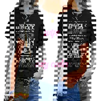 Cool Hvac Tech's Wife Of An Hvac Technician Wife Women T-shirt - Thegiftio