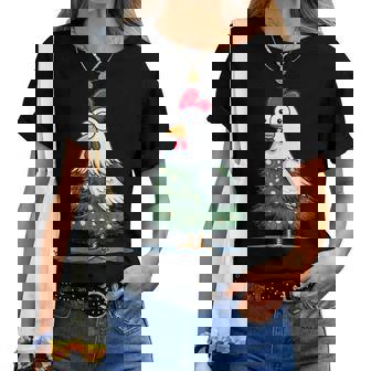 Costume Amusant Deapin De Noël En Forme De Poule T-shirt femme - Cadeauxyz