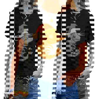 Costume De Crevettes Cool Avec Chapeau De Noël Pour Garçons Et Filles T-shirt femme - Cadeauxyz