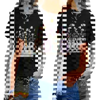 Cute Owl Lover Floral Butterfly Nature Aesthetic Girls Women T-shirt | Mazezy