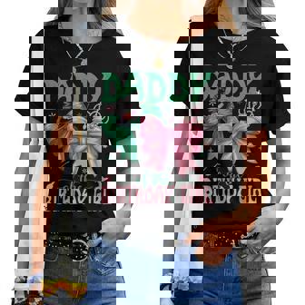 Daddy Of The Birthday Girl Matching Witch Family Bday Part Women T-shirt | Mazezy