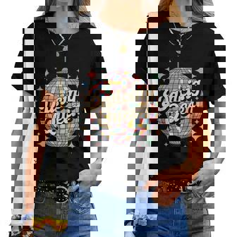 Dancing Queen Disco Ball Quote Party Women T-shirt | Mazezy