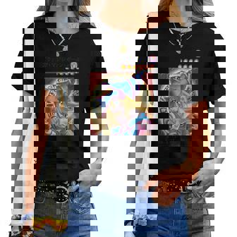 Dark Magician Girl クラシックカードデザイン Papl1447 レディースTシャツ - Kawaiitshirt