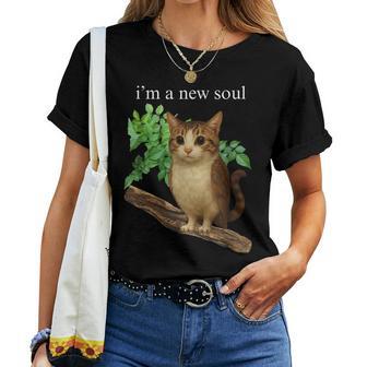 Divertente Meowl Meme Gufo Gatto Meme Brainrot Gen Alpha Maglietta da donna - Novitaregali