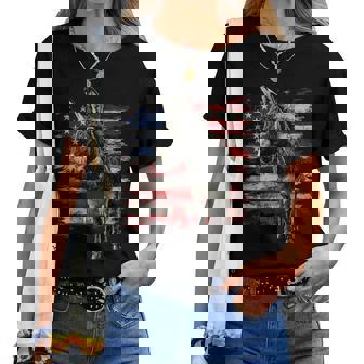 Donkey Patriotic 4Th Of July Usa American Flag Men Women T-shirt - Thegiftio