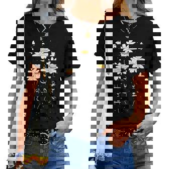 Donna Fiori Estivi Inspirazione Floral Flower Motivation Nature Con Collo A Maglietta da donna - Novitaregali