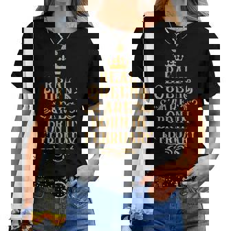 Donna Zodiaco Acquario Pesci Nato Febbraio Donne Regalo Divertente Maglietta da donna - Novitaregali