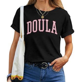 Doula Midwife Cute Preppy Pink Birth Worker Women T-shirt - Thegiftio UK
