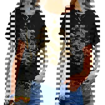 Dragon Asiatique Nuagesintage Chinois Japonais Hommes S Enfants T-shirt femme - Cadeauxyz