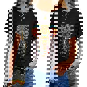 Dream Catcher Dream Catcher Mandala Elephant Women T-shirt - Thegiftio