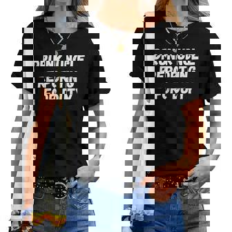 Drunk Uncle Reporting For Duty Women T-shirt | Mazezy