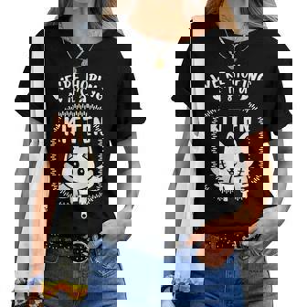 Enceinte Grossesse Future Maman Chats T-shirt femme - Cadeauxyz