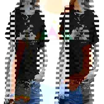 Estes Park Colorado Retro Mountain Ski Souvenir Women T-shirt - Thegiftio