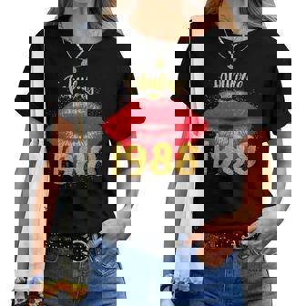 Fabuleux Depuis 1988 Chemise D'anniversaire Exy Lips T-shirt femme - Cadeauxyz