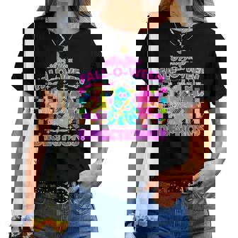 Are You Fall-O-Ween Directions Neon Ghost Teacher Halloween Women T-shirt | Mazezy