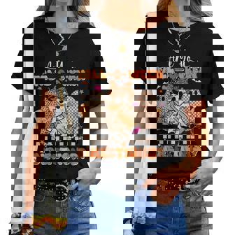 Are You Fall O Ween Directions Teacher Halloween Ghost Women T-shirt | Mazezy