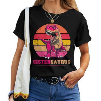 Famille De Dinosauresistersaurus Rexisteraurus T-shirt femme - Cadeauxyz