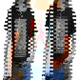 Fienile Mamma Mamma Ragazza Equitazione Fienile Maglietta da donna - Novitaregali