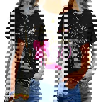 Fierce Fearless & 50 Years Old 50Th Birthday Woman Queen Women T-shirt - Thegiftio