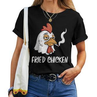 Fried Chicken Pun Adult Joke Humor Women Women T-shirt | Mazezy
