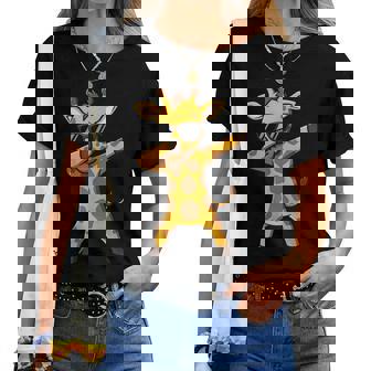 Giraffe Boys Animal Print Giraffe Print レディースTシャツ - Kawaiitshirt