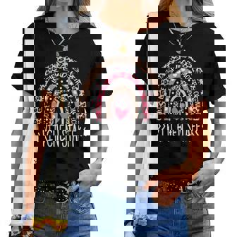 Kitchen Staff Rainbow Leopard Print Kitchen Staff Women T-shirt | Mazezy