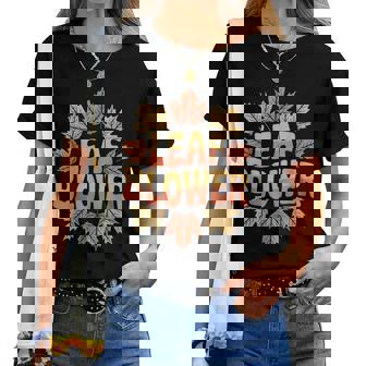 Leaf Blower Couple Halloween Matching Fall Costume Women T-shirt | Mazezy