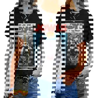 Siberian Husky Jowls Sled Dog Mom Top Alaskan Dog Dad Women T-shirt - Thegiftio