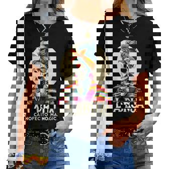 Skeleton La Bruja No Cafecito No Magic Skeleton Women Women T-shirt | Mazezy