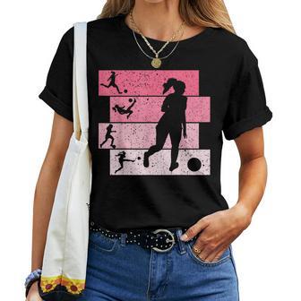 Fußball Mädchen Fußballerin Fussball Damen T-shirt Frauen - Geschenkecke