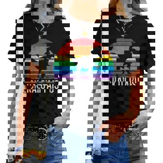 Gay Dino Lickalottapus Rainbow Pride Flag Trex Lgbtq Men Women T-shirt - Thegiftio