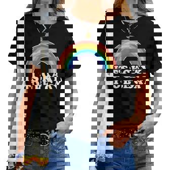 Gay Pride Lgbt Rainbow It's Okay To Be Gay Maglietta da donna - Novitaregali