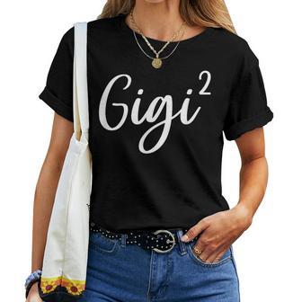 Gigi Of 2 Grandma Of Two Twins Cute Women T-shirt - Thegiftio UK