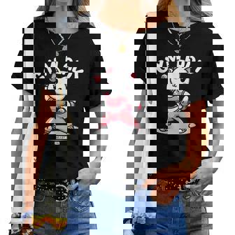 Gimnasio Dama Gato Divertido Fitness Entrenamiento Dulce Es Camiseta de mujer - Regaloses