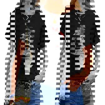 Girl Power Pin Up Tatouage Féministe Rétrointage T-shirt femme - Cadeauxyz