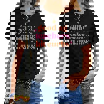 Good Ag Teachers Hit Curbs Teacher Apparel Women T-shirt - Thegiftio