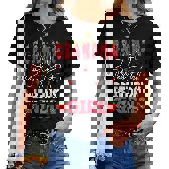 Grandma Of The Berry First Birthday Girl Strawberry Women T-shirt - Thegiftio