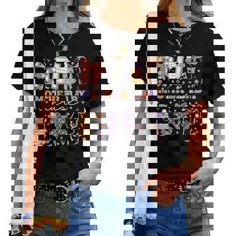 Halloween Postpartum Coquette Mother Baby Nurse Halloween Women T-shirt | Mazezy