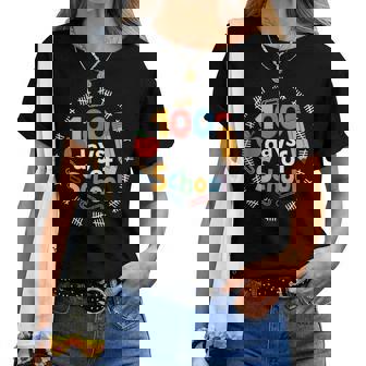 Happy 100Th Day Of School 100 Days Smarter Teacher Students Women T-shirt | Mazezy