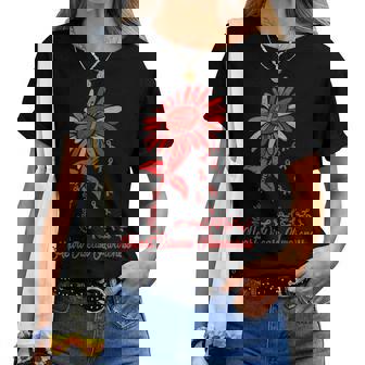 Heart Health Sunflower Heart Disease Awareness Chd Support Women T-shirt - Thegiftio