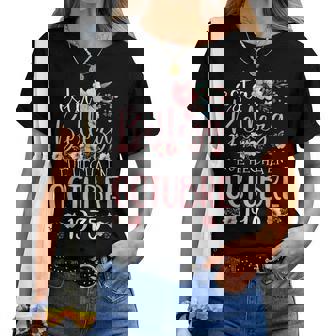 Hecha En Octubre 1975 Regalo 50 Años Cumpleaños Camiseta de mujer - Regaloses