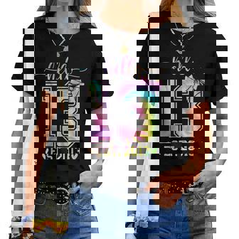 Hello Thirn Est 2013 13Th Birthday Coquette 13 Year Girl Women T-shirt | Mazezy