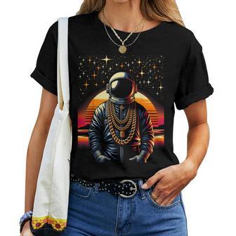 Hip Hop Astronaut S-6Xl Graphic Women T-shirt - Thegiftio UK