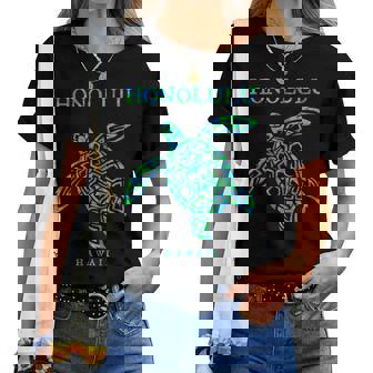 Honolulu Hawaii Sea Turtle Boys Girls Toddler Women T-shirt | Mazezy