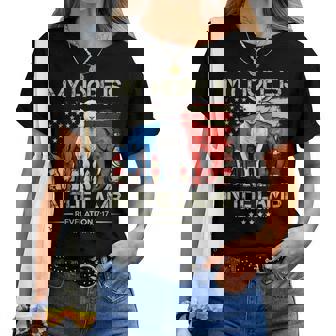 My Hope Is In The Lamb Elephant Donkey Usa Scripture Women T-shirt - Thegiftio